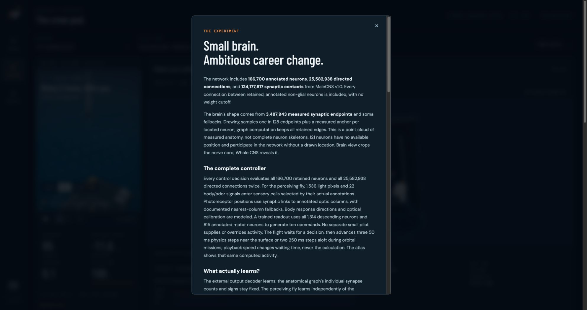 The experiment: anatomy and controller in Fly Space Program
